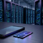 Smartphone and memory chips illustrating AI-driven component price pressure.
